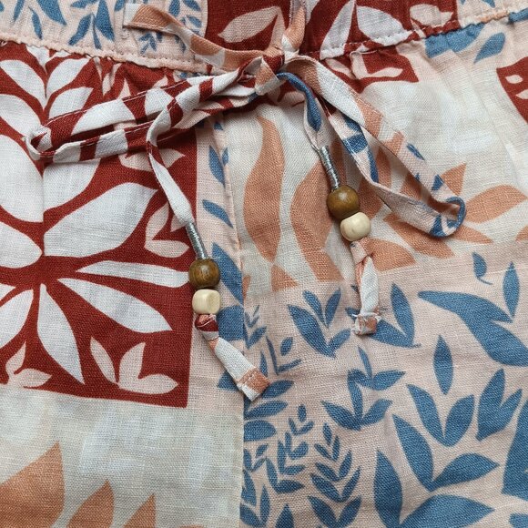 Sigrid Olsen Linen Shorts Size XL Patchwork New NWT - Picture 3 of 11